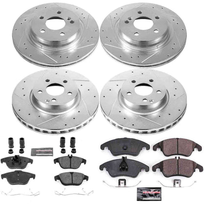 PowerStop Power Stop 13-14 Mercedes-Benz C300 Front & Rear Z23 Evolution Sport Brake Kit K5793