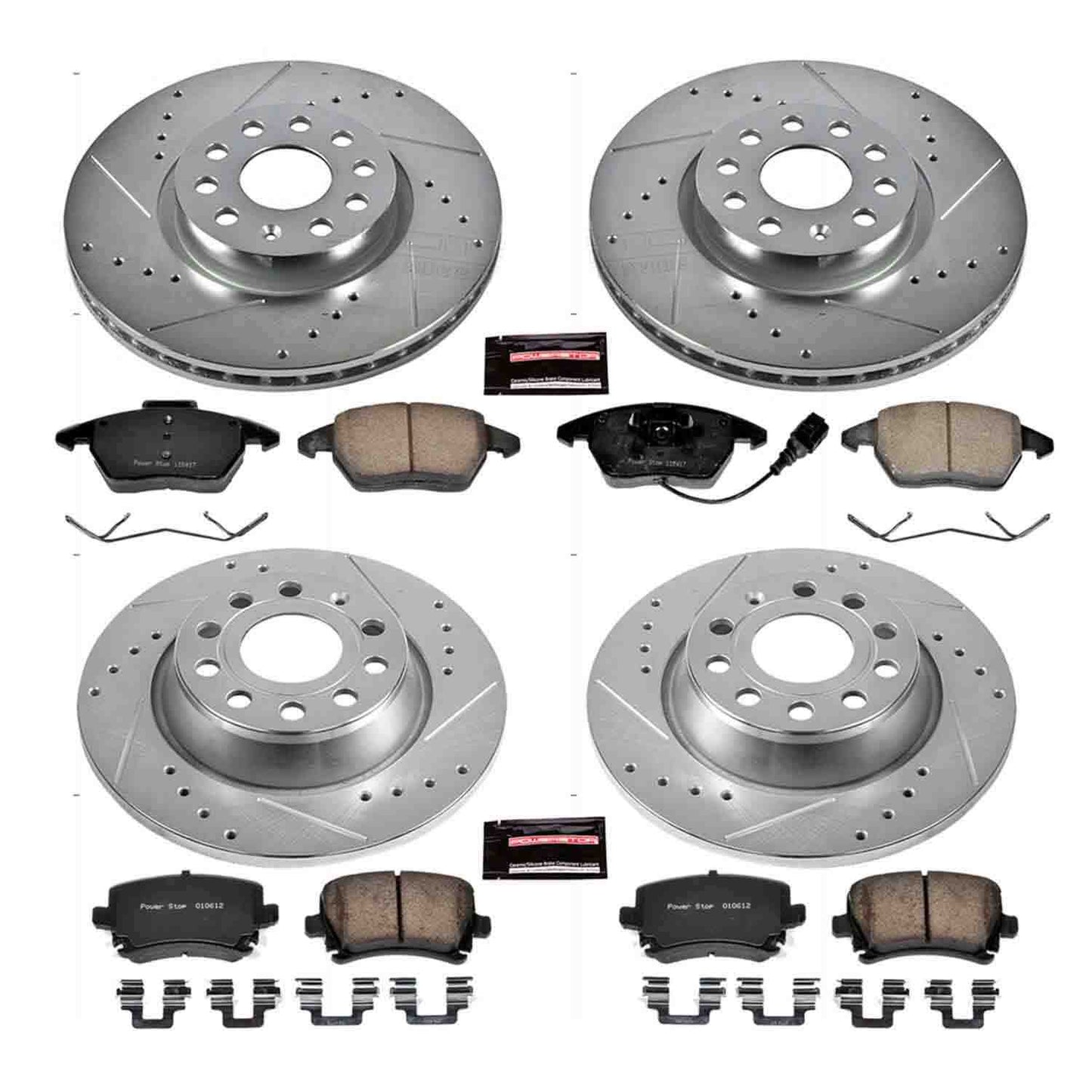 PowerStop Power Stop 2013 Audi A3 Front & Rear Z23 Evolution Sport Brake Kit K5798