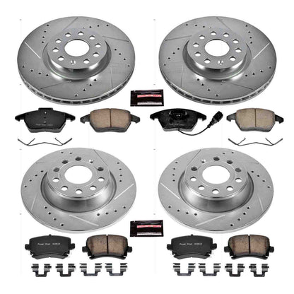 PowerStop Power Stop 2013 Audi A3 Front & Rear Z23 Evolution Sport Brake Kit K5798