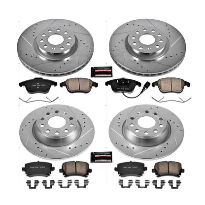PowerStop Power Stop 2011 Volkswagen Tiguan Front & Rear Z23 Evolution Sport Brake Kit K5802