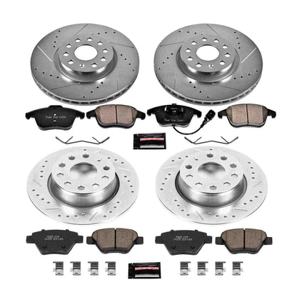 PowerStop Power Stop 12-15 Volkswagen Passat Front & Rear Z23 Evolution Sport Brake Kit K5803