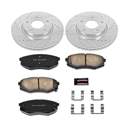 PowerStop Power Stop 10-12 Hyundai Tucson Front Z23 Evolution Sport Brake Kit K5806