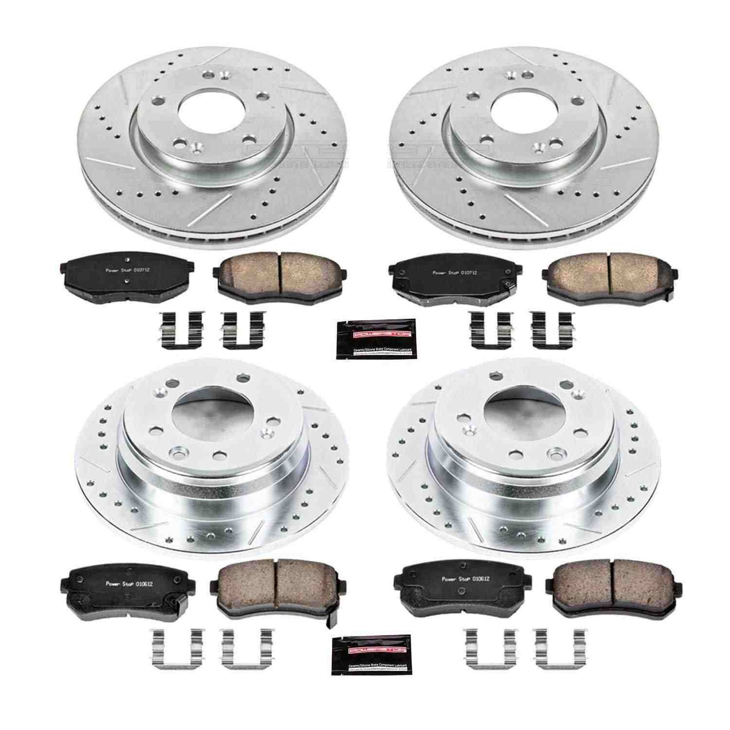 PowerStop Power Stop 10-12 Hyundai Tucson Front & Rear Z23 Evolution Sport Brake Kit K5807