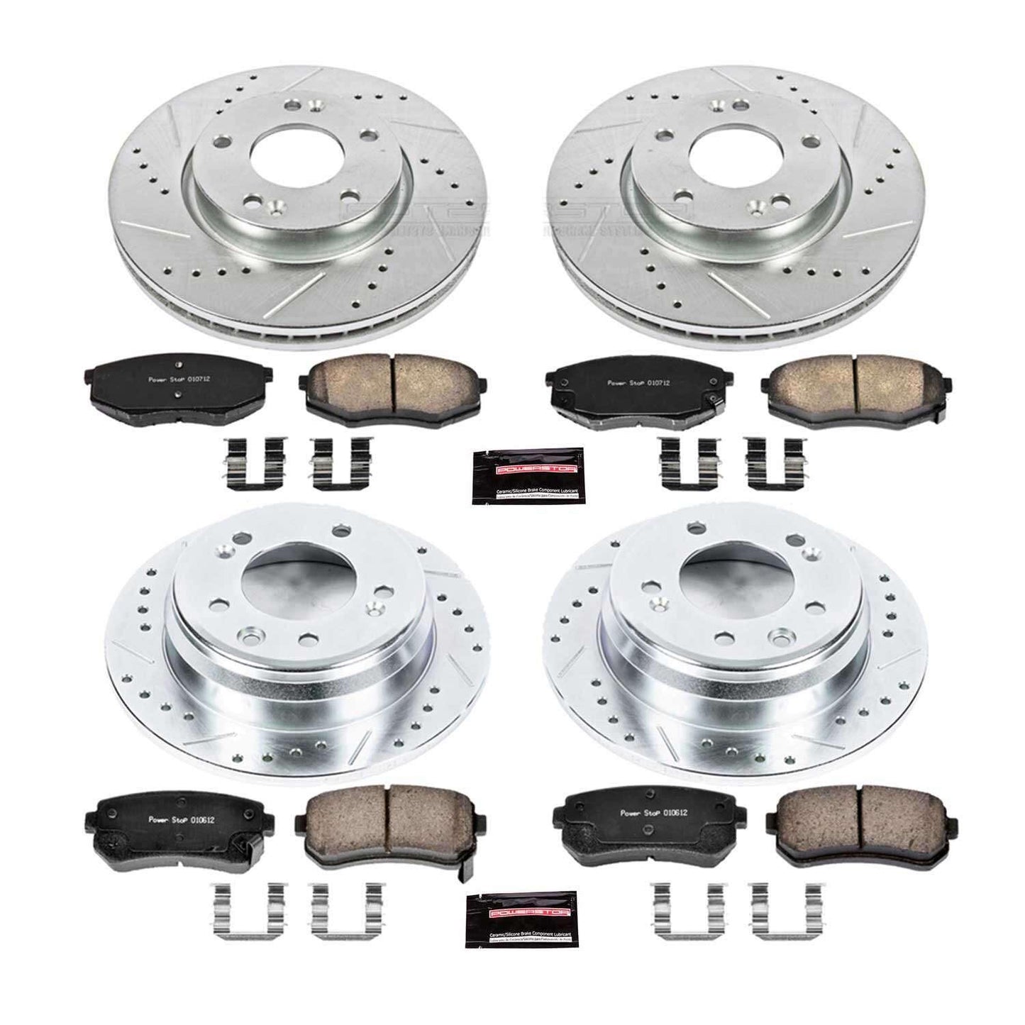 PowerStop Power Stop 10-12 Hyundai Tucson Front & Rear Z23 Evolution Sport Brake Kit K5807