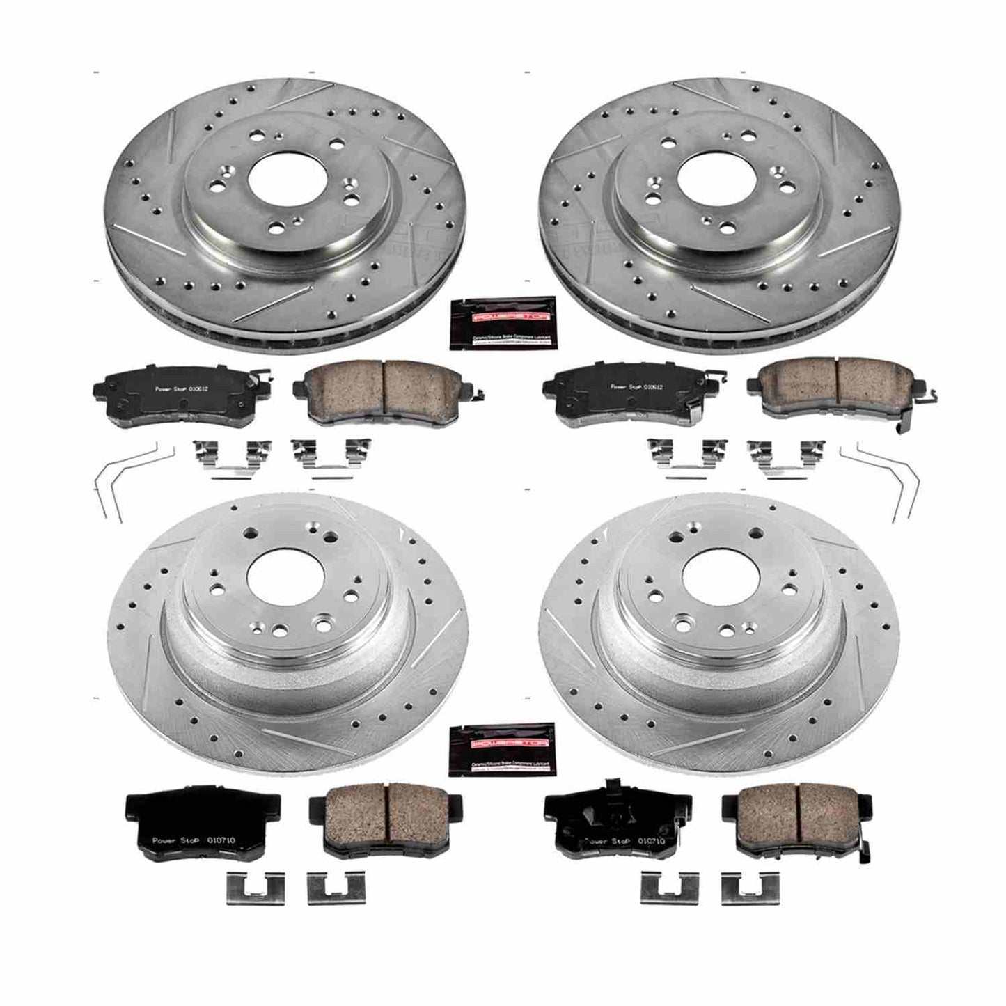PowerStop Power Stop 12-15 Honda Crosstour Front & Rear Z23 Evolution Sport Brake Kit K5816
