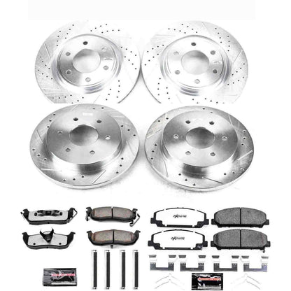 PowerStop Power Stop 12-15 Nissan Armada Front & Rear Z36 Truck & Tow Brake Kit K5822-36