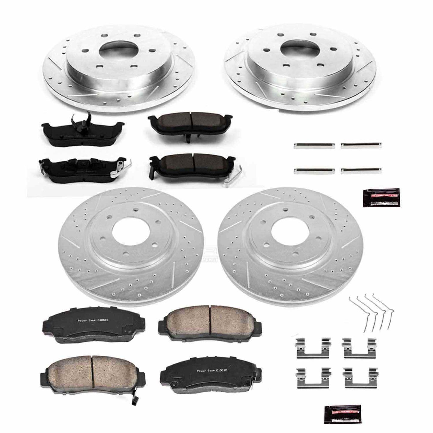 PowerStop Power Stop 12-15 Nissan Armada Front & Rear Z23 Evolution Sport Brake Kit K5822