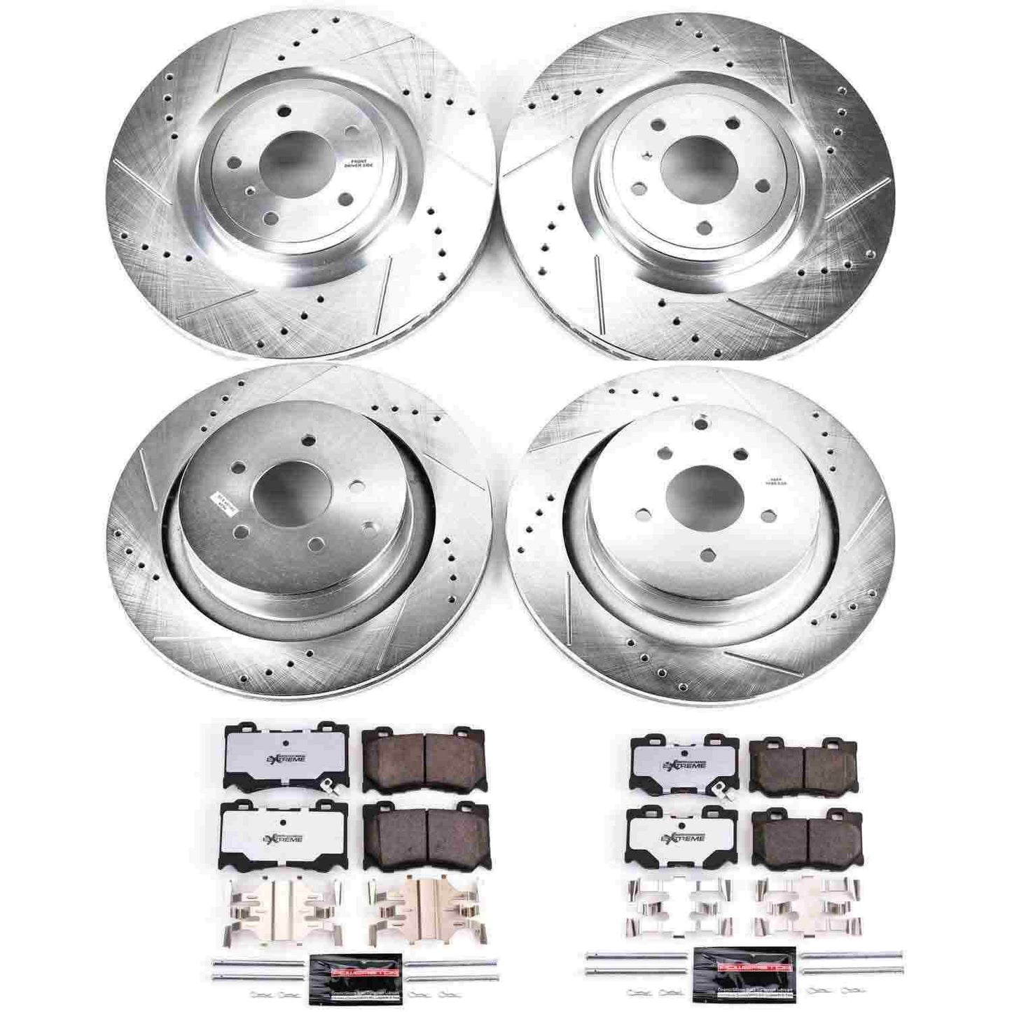 PowerStop Power Stop 09-13 Infiniti FX50 Front & Rear Z26 Street Warrior Brake Kit K5823-26