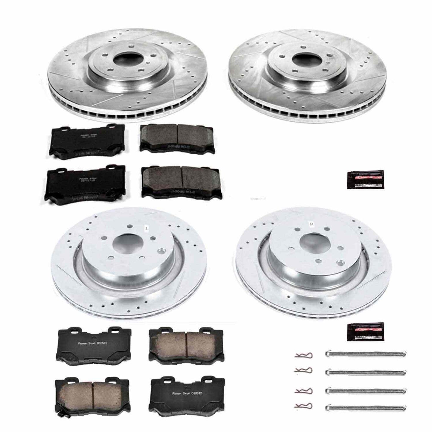 PowerStop Power Stop 09-13 Infiniti FX50 Front & Rear Z23 Evolution Sport Brake Kit K5823