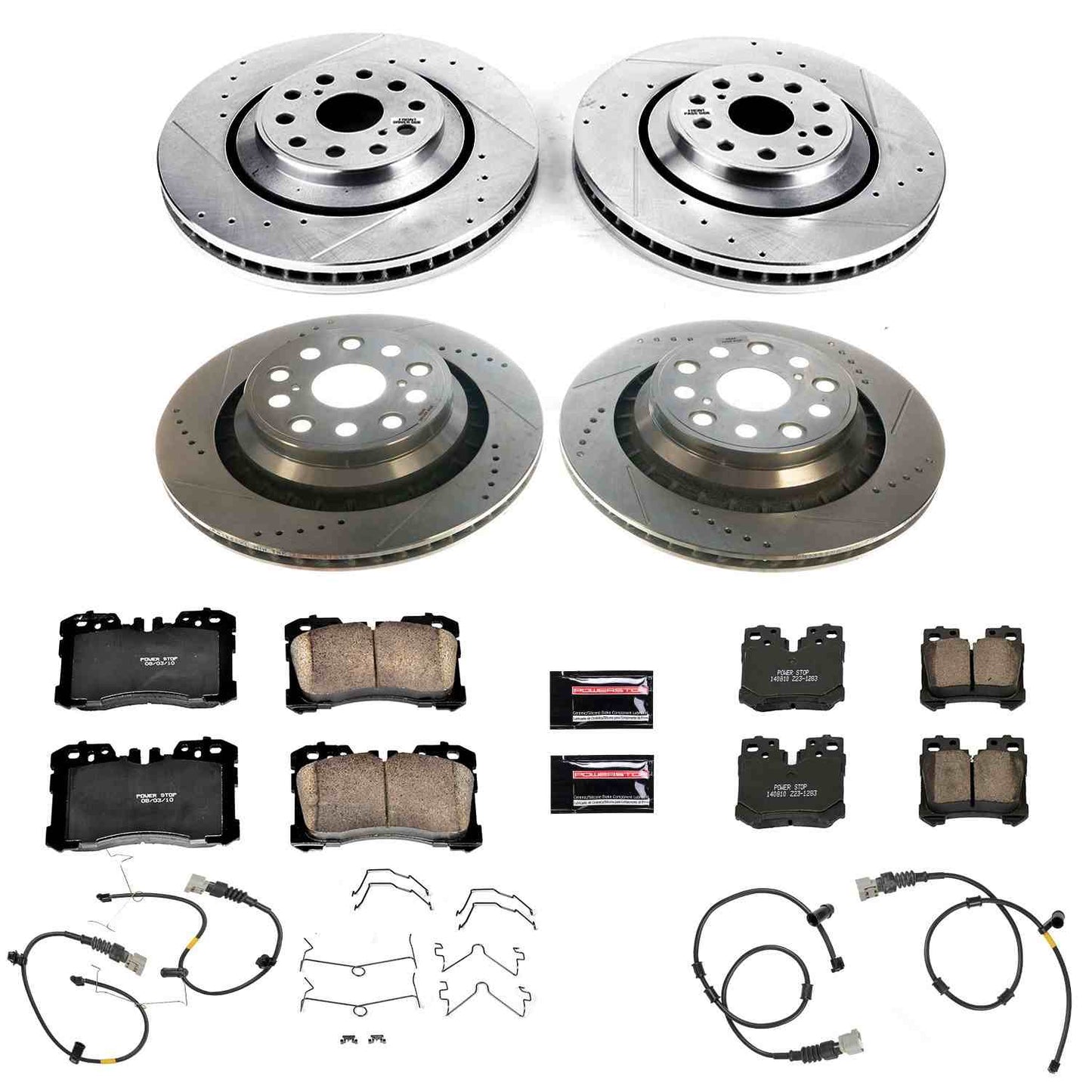 PowerStop Power Stop 10-17 Lexus LS460 Front & Rear Z23 Evolution Sport Brake Kit K5827