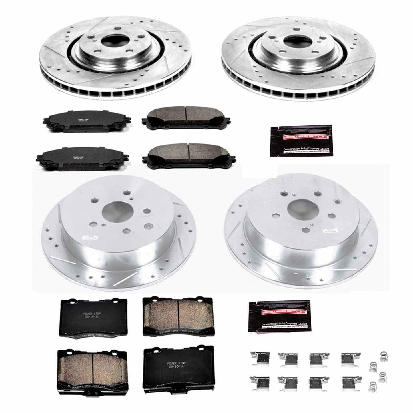 PowerStop Power Stop 10-15 Lexus RX350 Front & Rear Z23 Evolution Sport Brake Kit K5828