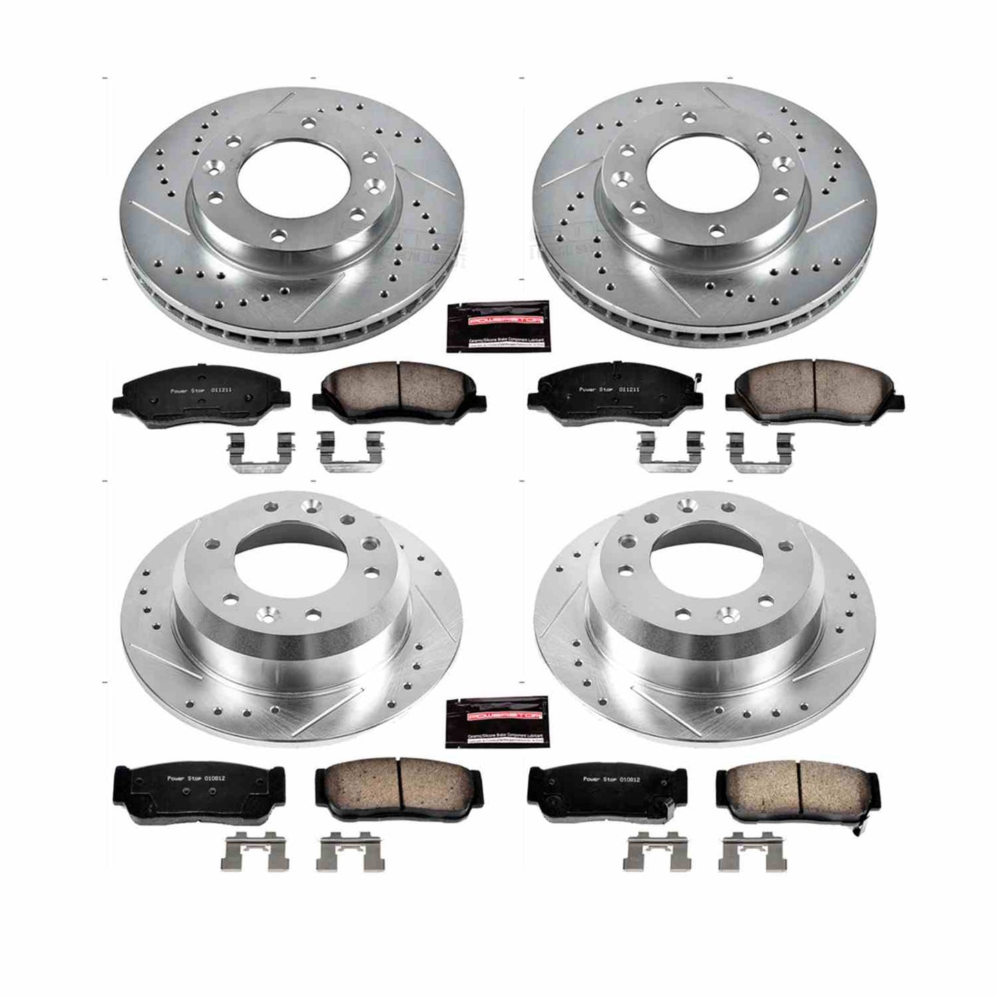 PowerStop Power Stop 2007 Hyundai Entourage Front & Rear Z23 Evolution Sport Brake Kit K5832