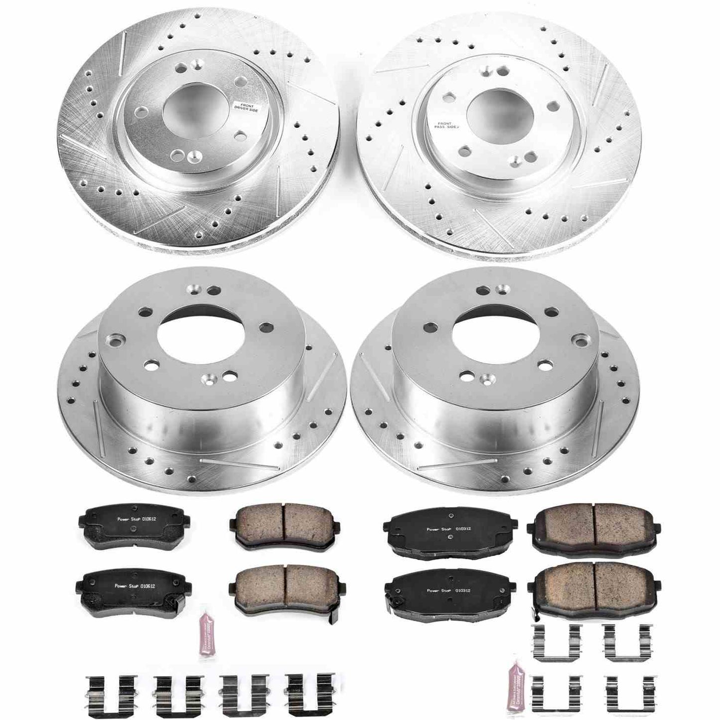 PowerStop Power Stop 10-13 Kia Forte Front & Rear Z23 Evolution Sport Brake Kit K5838
