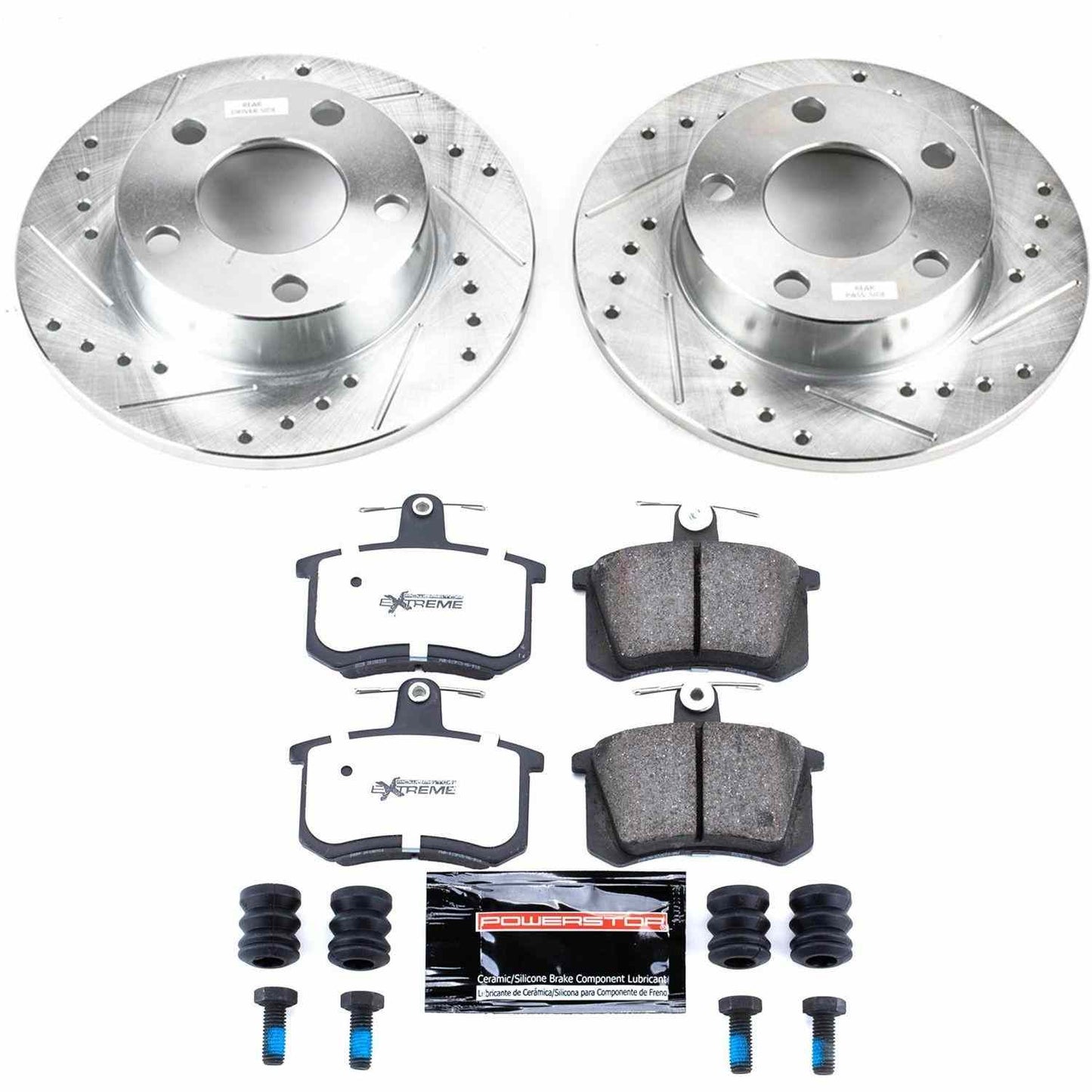 PowerStop Power Stop 96-01 Audi A4 Quattro Rear Z26 Street Warrior Brake Kit K584-26