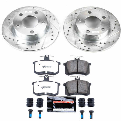PowerStop Power Stop 96-01 Audi A4 Quattro Rear Z26 Street Warrior Brake Kit K584-26