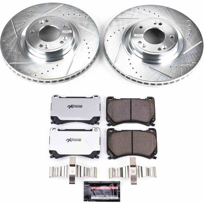 PowerStop Power Stop 09-14 Hyundai Genesis Front Z26 Street Warrior Brake Kit K5843-26