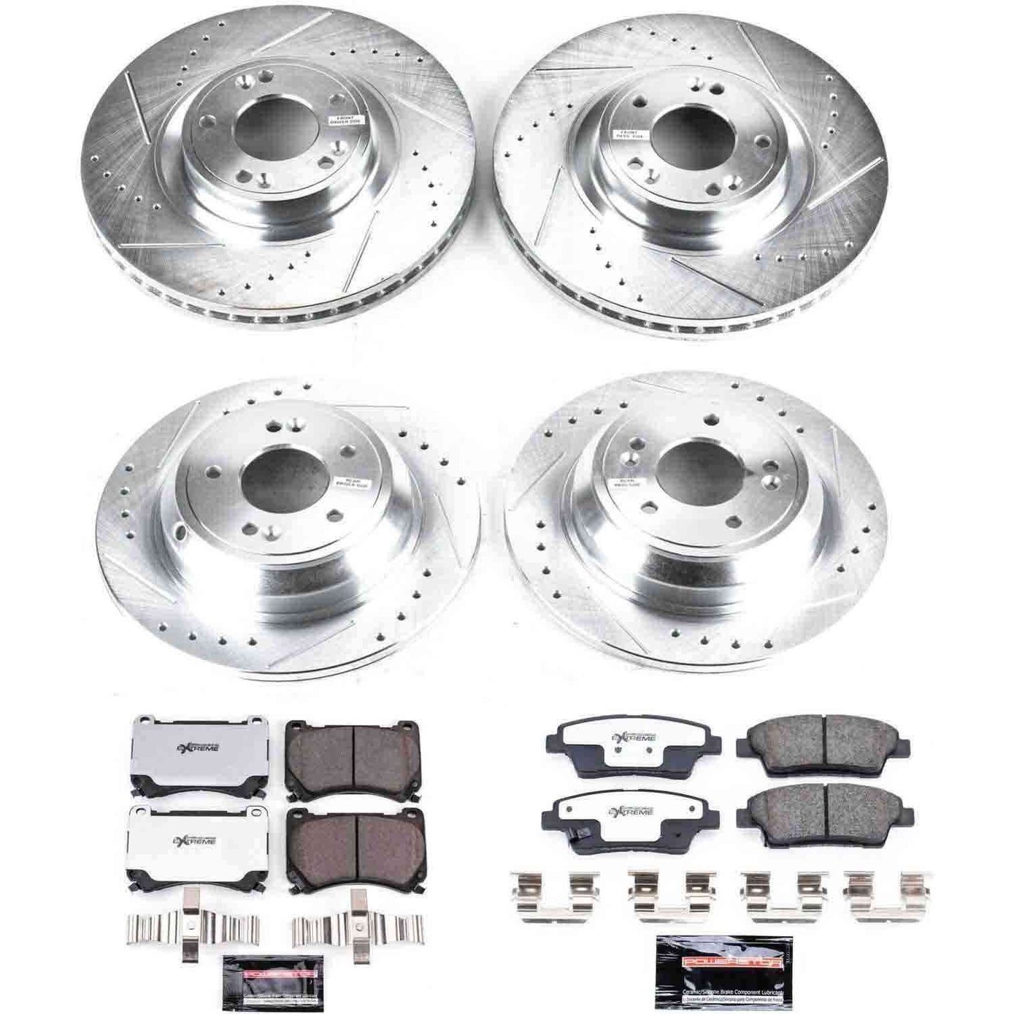 PowerStop Power Stop 10-14 Hyundai Genesis Front & Rear Z26 Street Warrior Brake Kit K5845-26