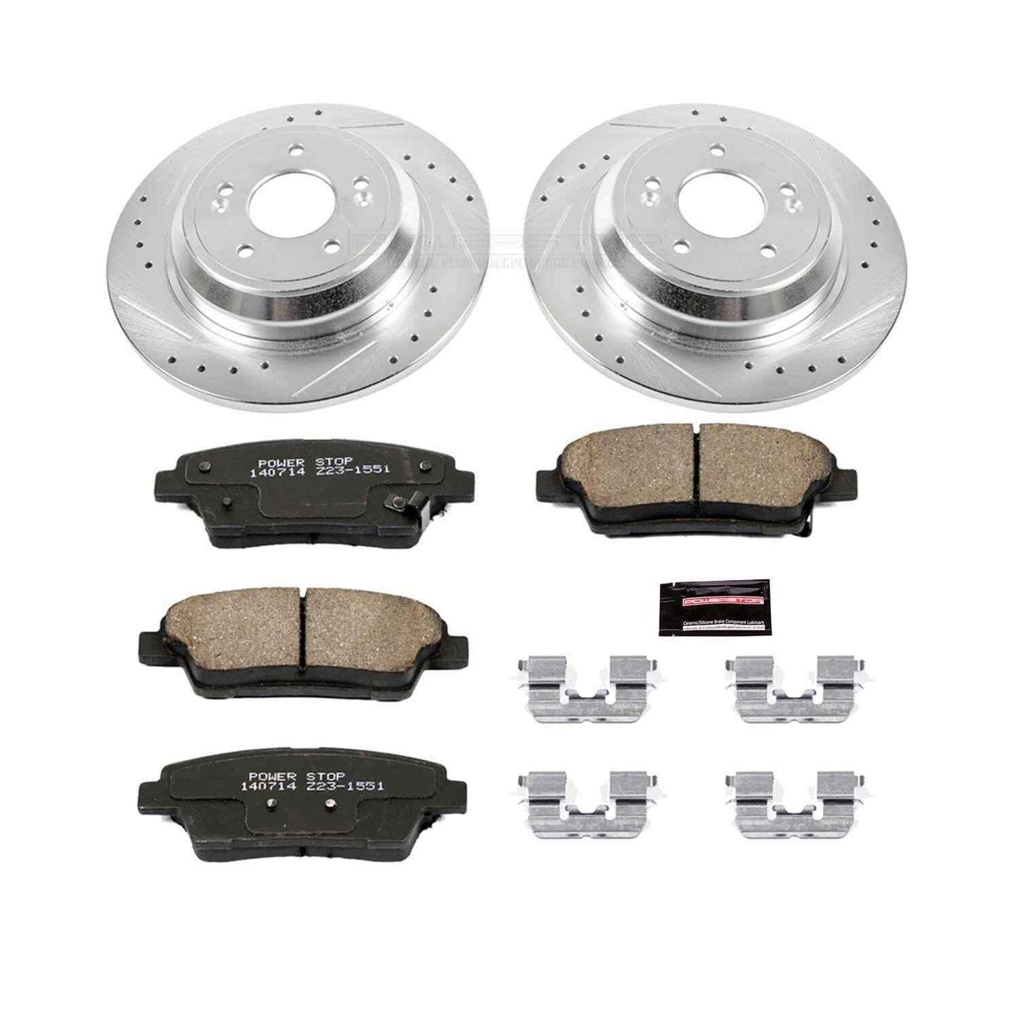 PowerStop Power Stop 17-18 Genesis G80 Rear Z23 Evolution Sport Brake Kit K5848