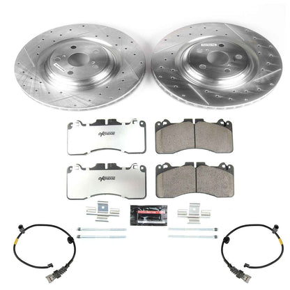 Power Stop 10-17 Lexus LS460 Front Z26 Street Warrior Brake Kit K5849-26