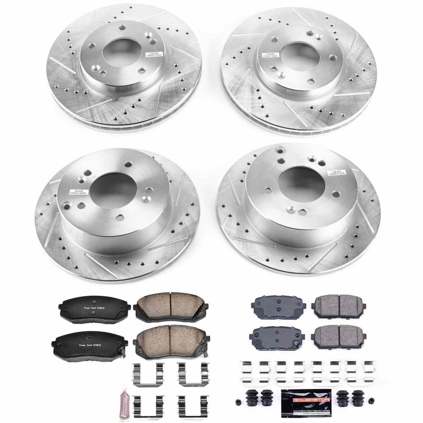 PowerStop Power Stop 07-10 Kia Rondo Front & Rear Z23 Evolution Sport Brake Kit K5852