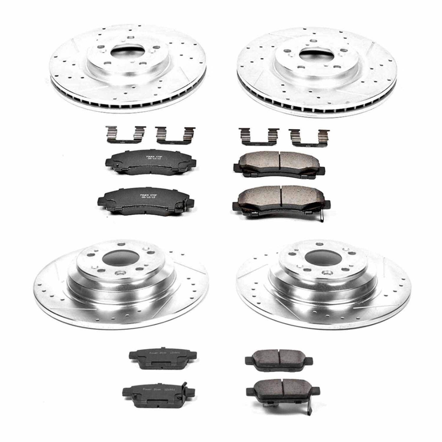 PowerStop Power Stop 09-14 Acura TL Front & Rear Z23 Evolution Sport Brake Kit K5856