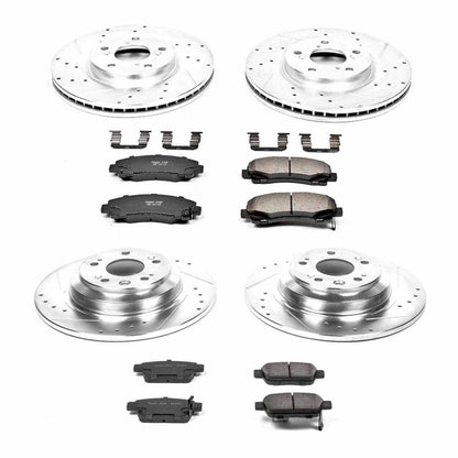 PowerStop Power Stop 09-14 Acura TL Front & Rear Z23 Evolution Sport Brake Kit K5856