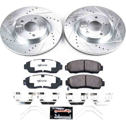 PowerStop Power Stop 11-14 Honda Odyssey Front Z26 Street Warrior Brake Kit K5857-26