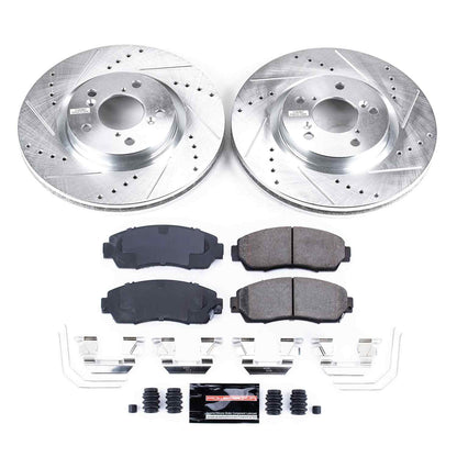 PowerStop Power Stop 11-14 Honda Odyssey Front Z23 Evolution Sport Brake Kit K5857