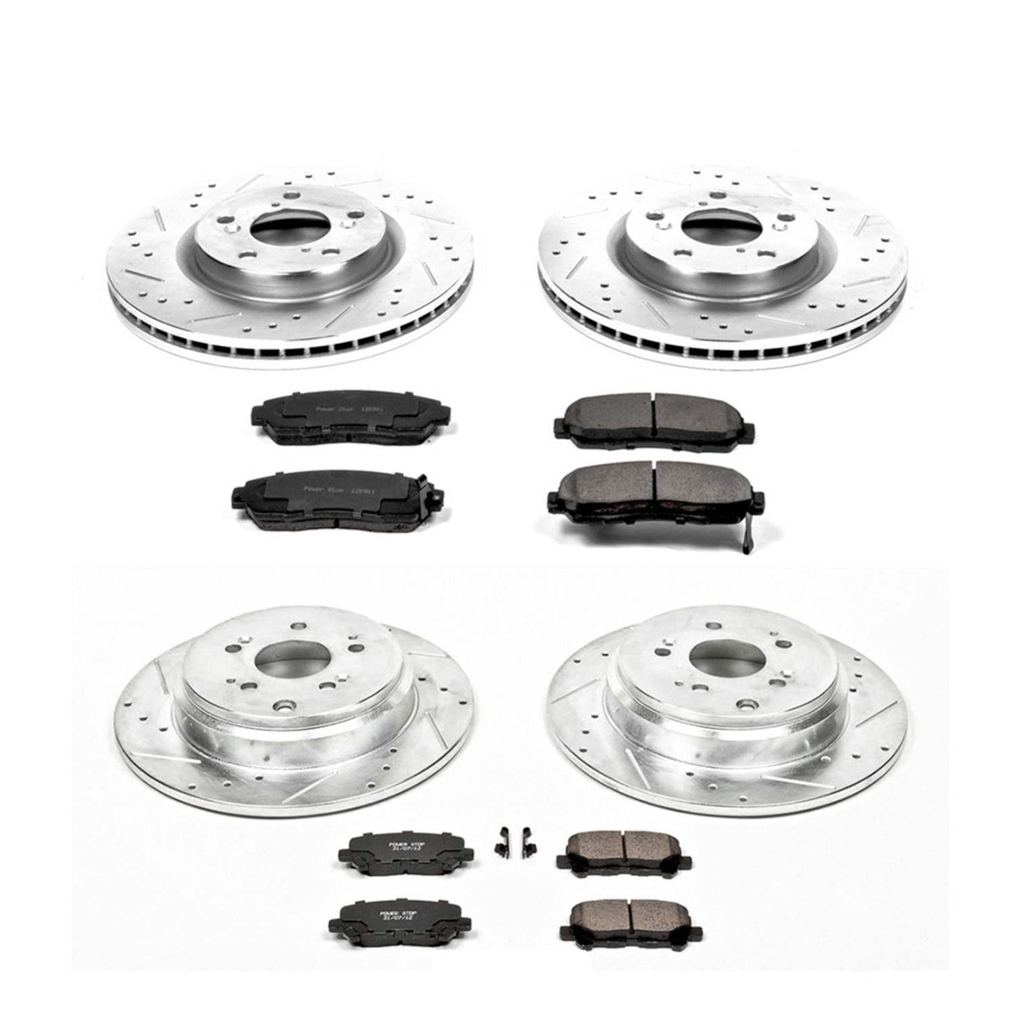 PowerStop Power Stop 11-14 Honda Odyssey Front & Rear Z23 Evolution Sport Brake Kit K5858