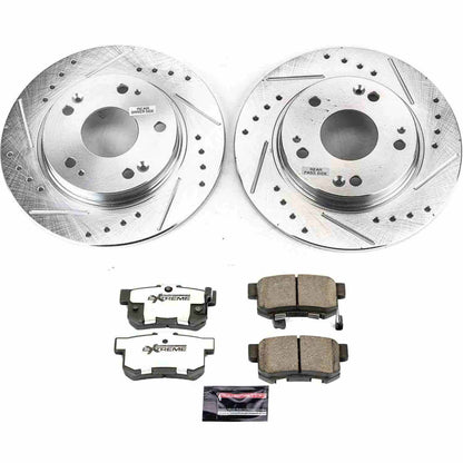 PowerStop Power Stop 11-15 Honda CR-Z Rear Z26 Street Warrior Brake Kit K5860-26