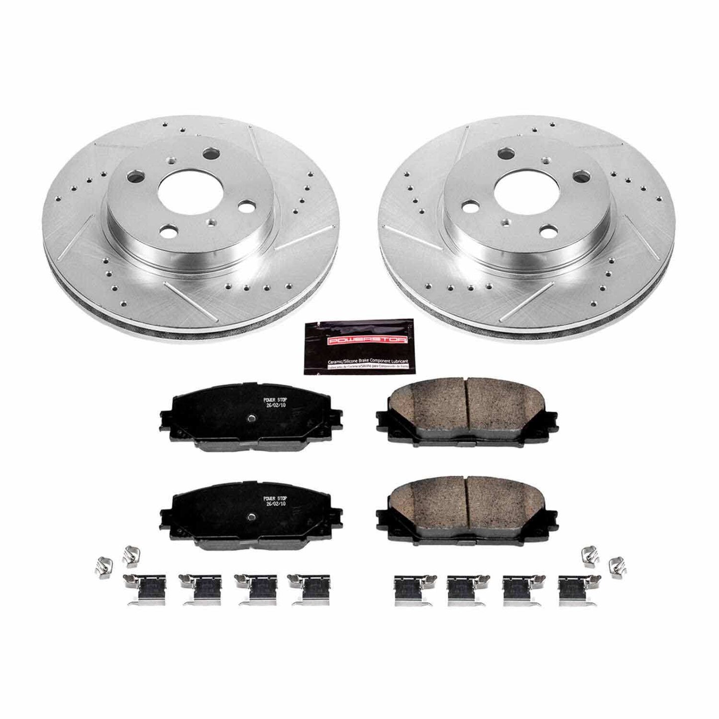 PowerStop Power Stop 2013 Scion iQ Front Z23 Evolution Sport Brake Kit K5863