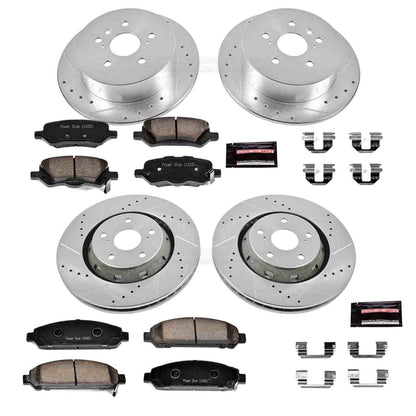 PowerStop Power Stop 09-16 Toyota Venza Front & Rear Z23 Evolution Sport Brake Kit K5866