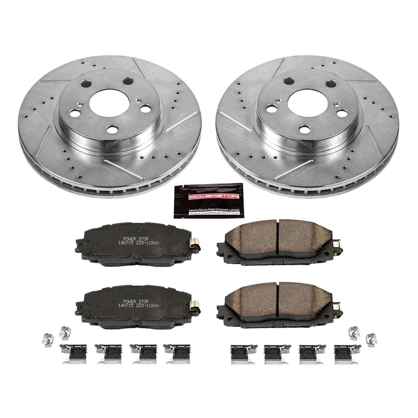 PowerStop Power Stop 11-17 Lexus CT200h Front Z23 Evolution Sport Brake Kit K5870