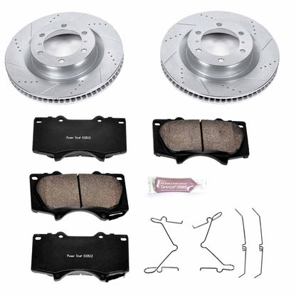 PowerStop Power Stop 10-19 Lexus GX460 Front Z23 Evolution Sport Brake Kit K5873