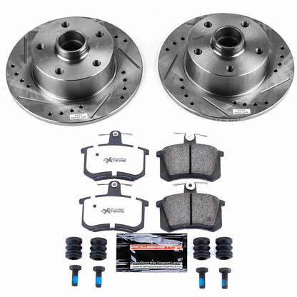 PowerStop Power Stop 96-97 Audi A4 Rear Z26 Street Warrior Brake Kit K588-26