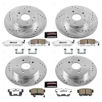 PowerStop Power Stop 07-13 Suzuki SX4 Front & Rear Z26 Street Warrior Brake Kit K5888-26