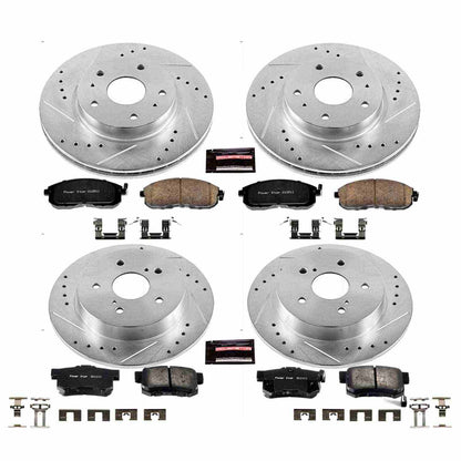 PowerStop Power Stop 07-13 Suzuki SX4 Front & Rear Z23 Evolution Sport Brake Kit K5888