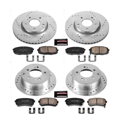 PowerStop Power Stop 10-13 Kia Forte Front & Rear Z23 Evolution Sport Brake Kit K5912