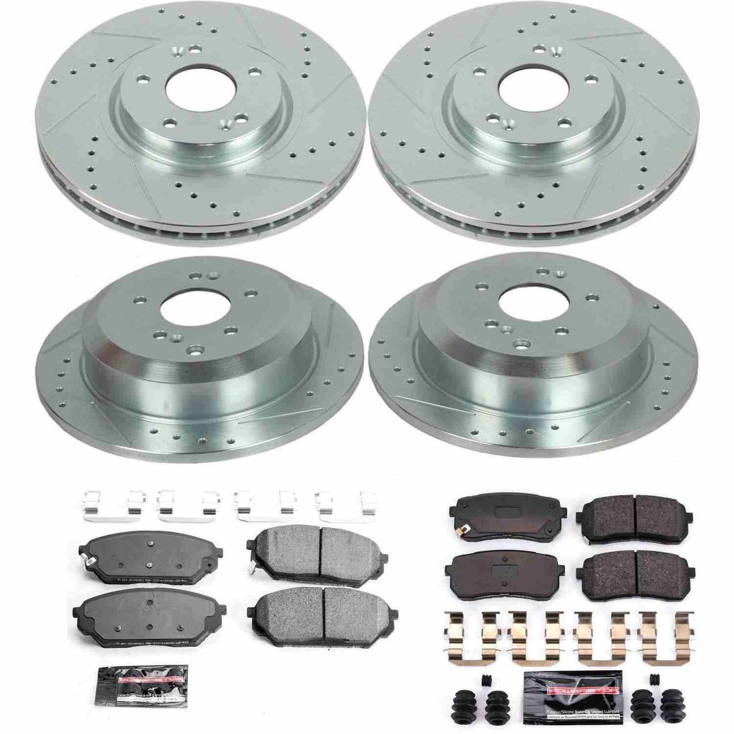 PowerStop Power Stop 07-12 Hyundai Veracruz Front & Rear Z23 Evolution Sport Brake Kit K5919