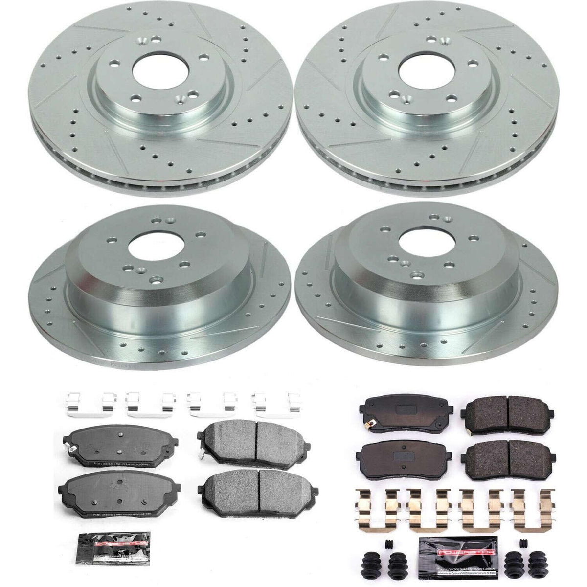 PowerStop Power Stop 07-12 Hyundai Veracruz Front & Rear Z23 Evolution Sport Brake Kit K5919