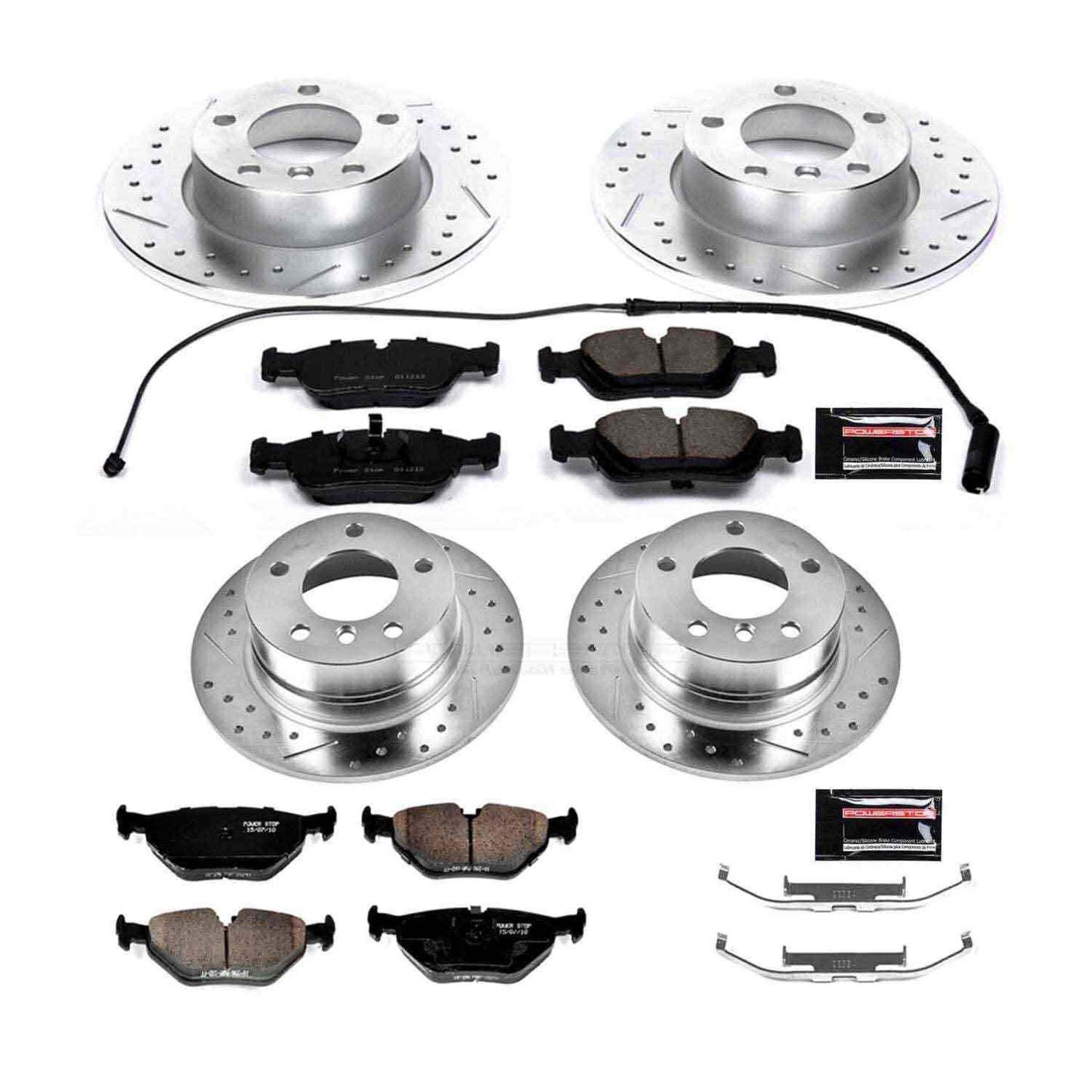 PowerStop Power Stop 95-99 BMW 318ti Front & Rear Z23 Evolution Sport Brake Kit K591
