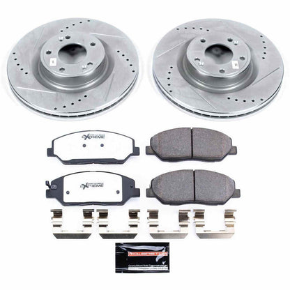 PowerStop Power Stop 09-11 Hyundai Genesis Front Z26 Street Warrior Brake Kit K5921-26