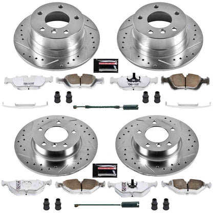 PowerStop Power Stop 96-98 BMW Z3 Front & Rear Z26 Street Warrior Brake Kit K592-26