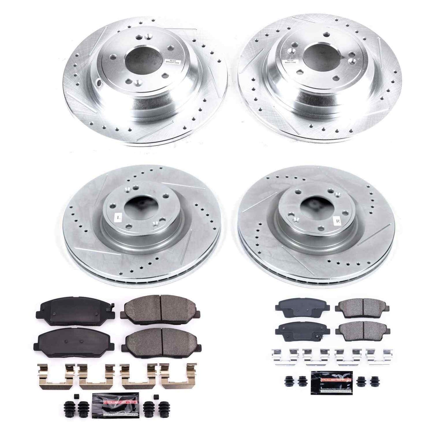 PowerStop Power Stop 10-11 Hyundai Genesis Front & Rear Z23 Evolution Sport Brake Kit K5923