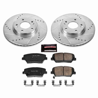 PowerStop Power Stop 10-12 Hyundai Santa Fe Front Z23 Evolution Sport Brake Kit K5926
