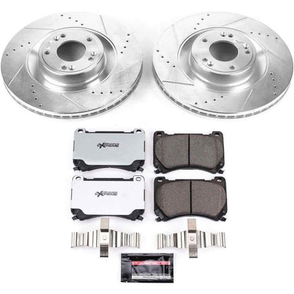 PowerStop Power Stop 2011 Hyundai Equus Front Z26 Street Warrior Brake Kit K5928-26