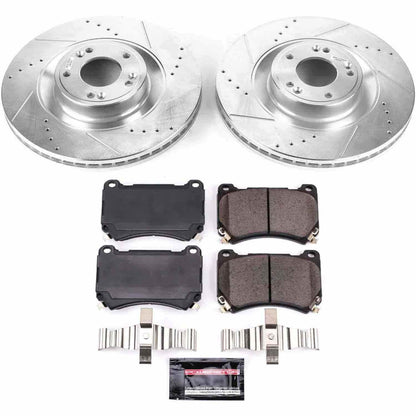 PowerStop Power Stop 2011 Hyundai Equus Front Z23 Evolution Sport Brake Kit K5928