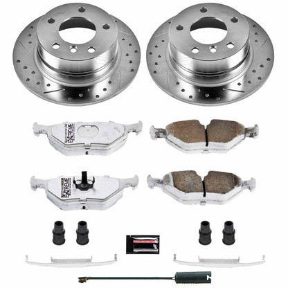 PowerStop Power Stop 95-99 BMW 318ti Rear Z26 Street Warrior Brake Kit K593-26