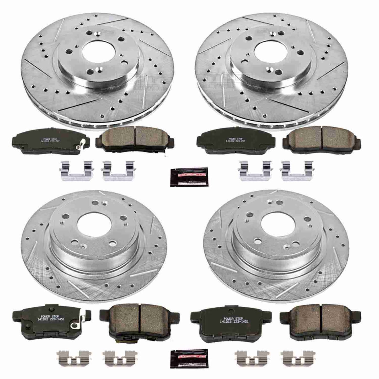 PowerStop Power Stop 2011 Honda Accord Front & Rear Z23 Evolution Sport Brake Kit K5935
