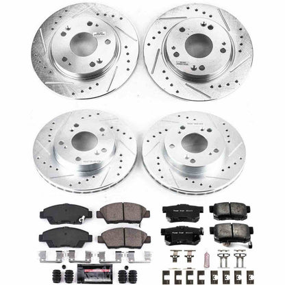 PowerStop Power Stop 11-15 Honda CR-Z Front & Rear Z23 Evolution Sport Brake Kit K5936